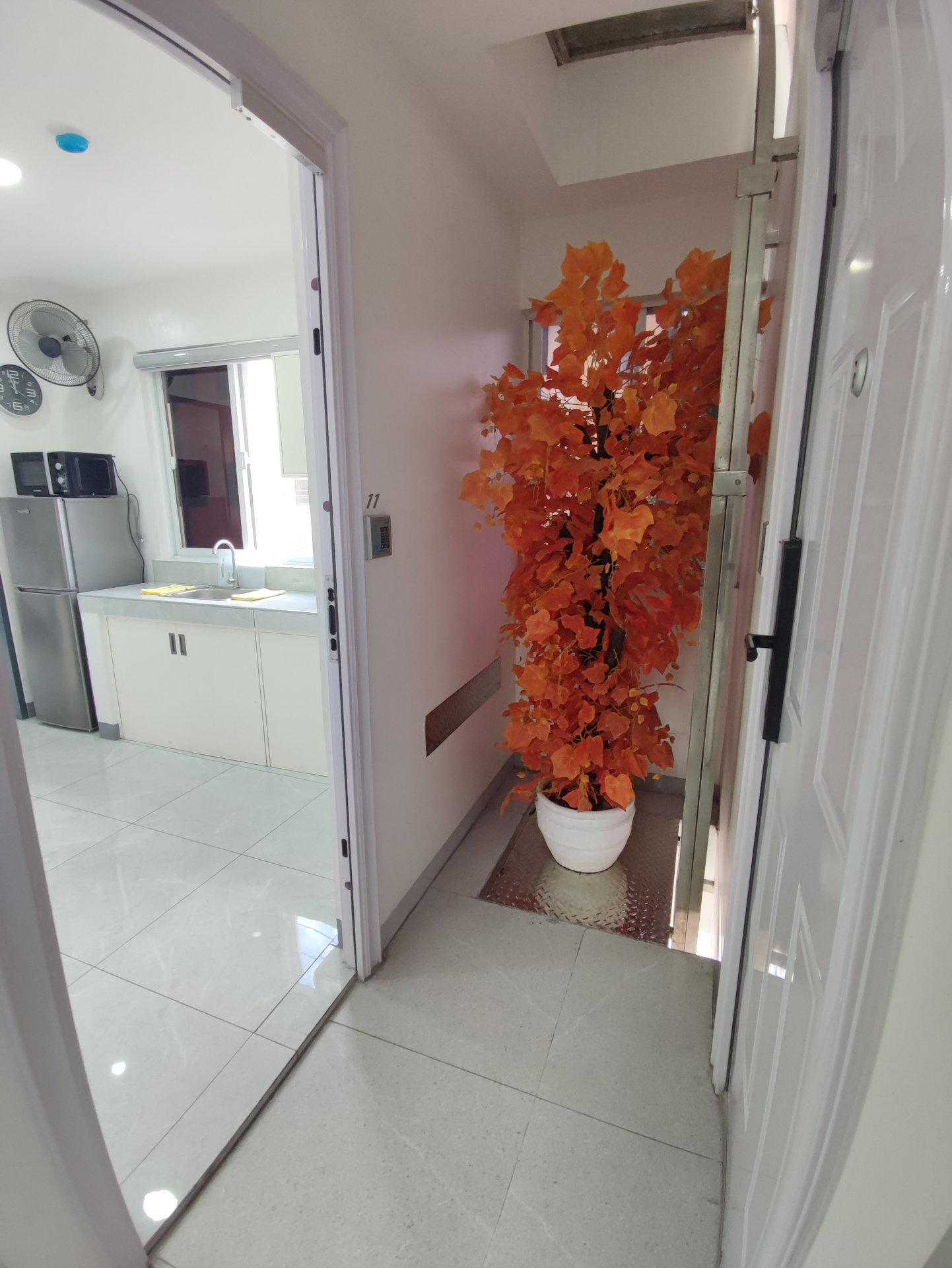 Doctor A CondoSuites suite entryway and hall view